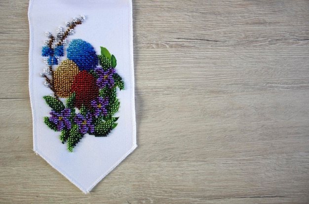 zbiór haftowanych próbek